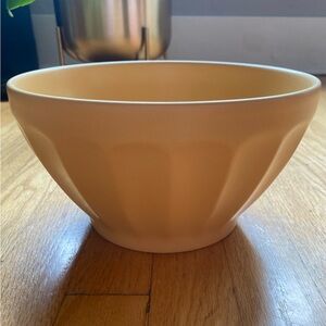 Anthropologie Matte Latte Serving Bowl